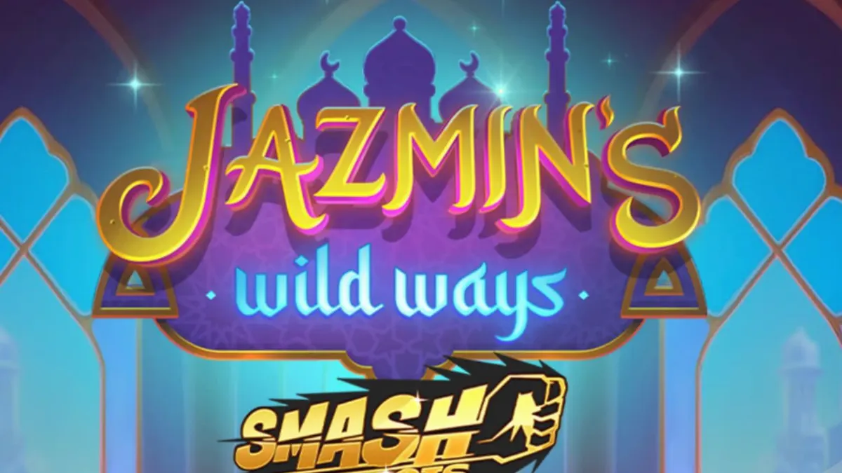 Tampilan visual slot Jazmin’s Wild Ways Smash Pots dengan latar belakang istana Arabian yang mewah